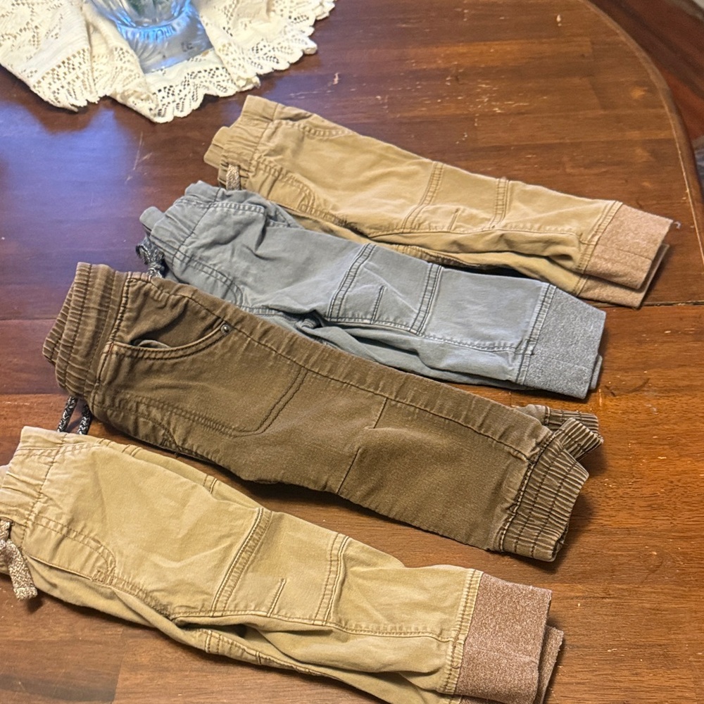 Cat & Jack Kids Joggers - Tan, Gray, Brown